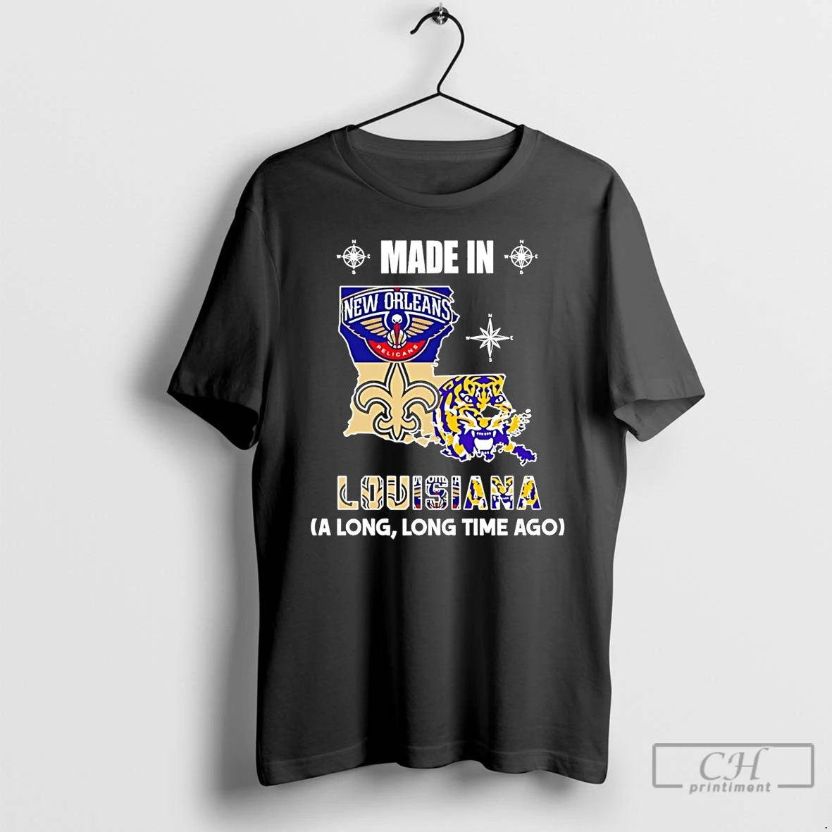 Premium Made In Louisiana A Long Long Time Ago State T-Shirts, Hoodie, Sweatshirt | ZylaModa.com