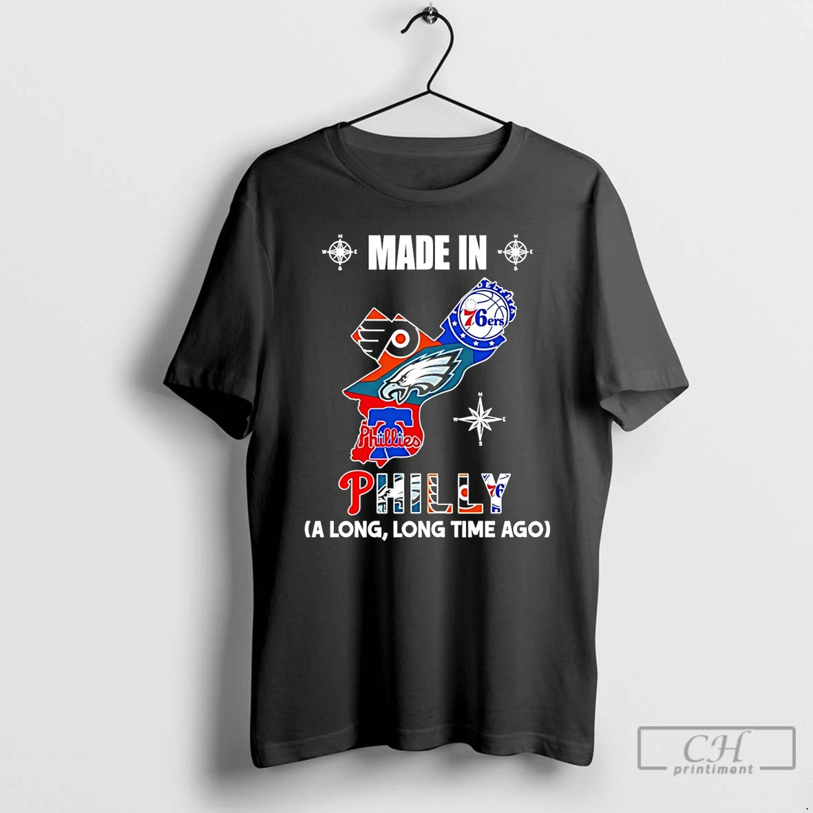 Premium Made In Philadelphia A Long Long Time Ago State T-Shirts, Hoodie, Sweatshirt | ZylaModa.com