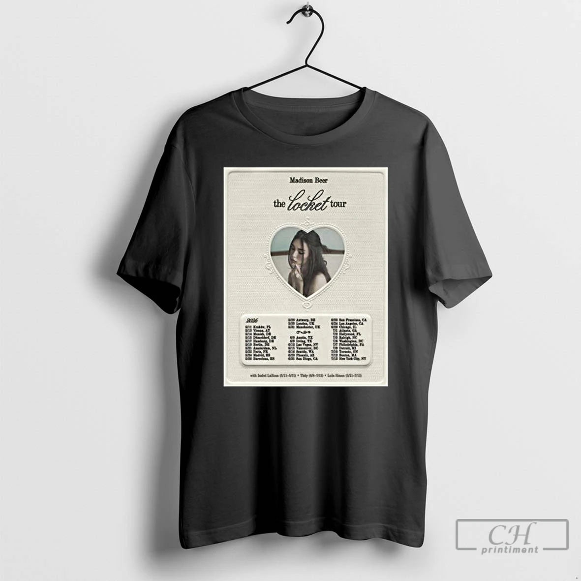Premium Madison Beer The Locket Tour 2026 World Tour Schedule Dates T-Shirts, Hoodie, Sweatshirt | ZylaModa.com