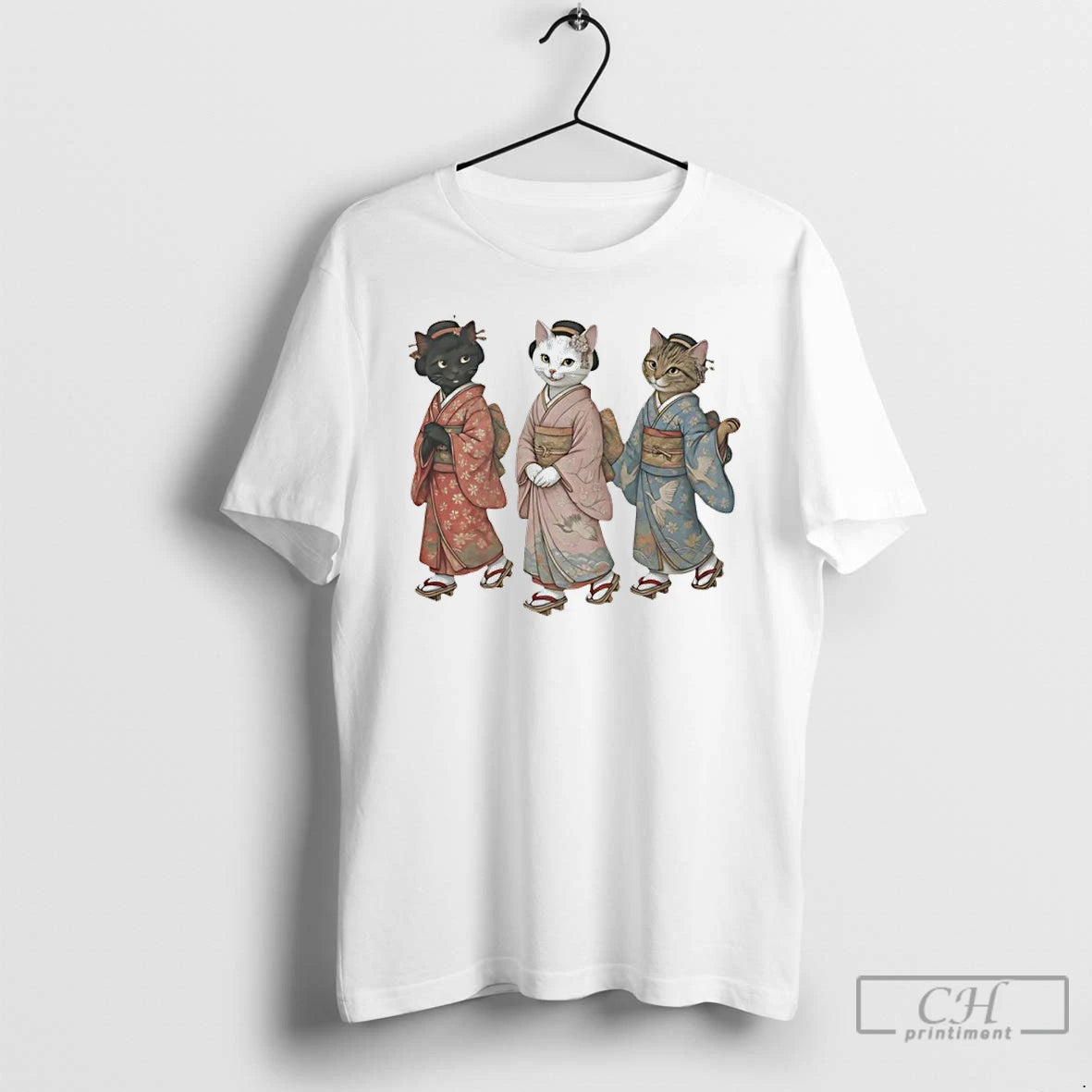 Premium Maiko Cats In Kimono Meme T-Shirts, Hoodie, Sweatshirt | ZylaModa.com