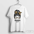 Premium Messy Bun Steelers Girl T-Shirts, Hoodie, Sweatshirt | ZylaModa.com