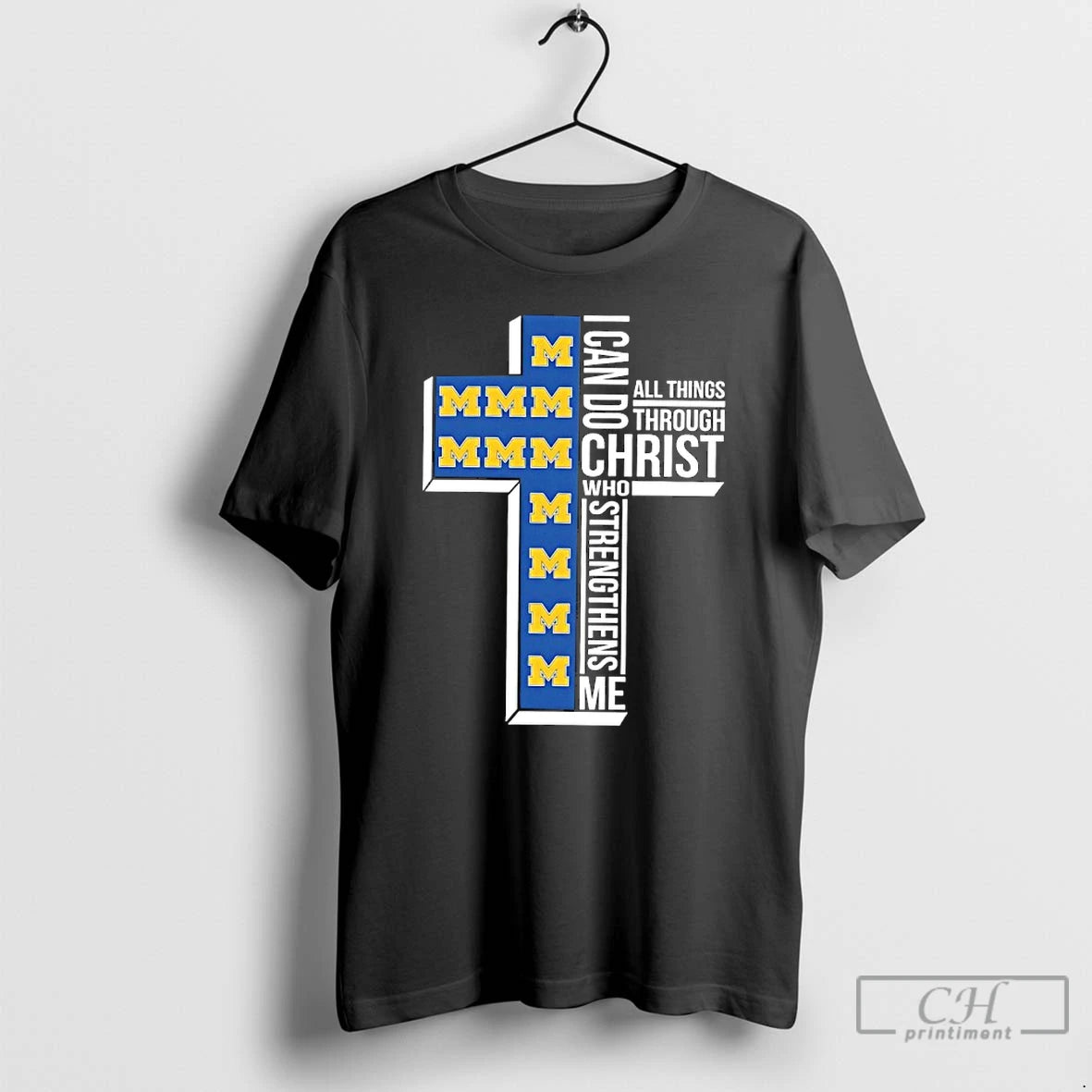 Premium Michigan Wolverines Womens Basketball I Can All Things Do Through Christ Who Strengthens Me T-Shirts, Hoodie,...