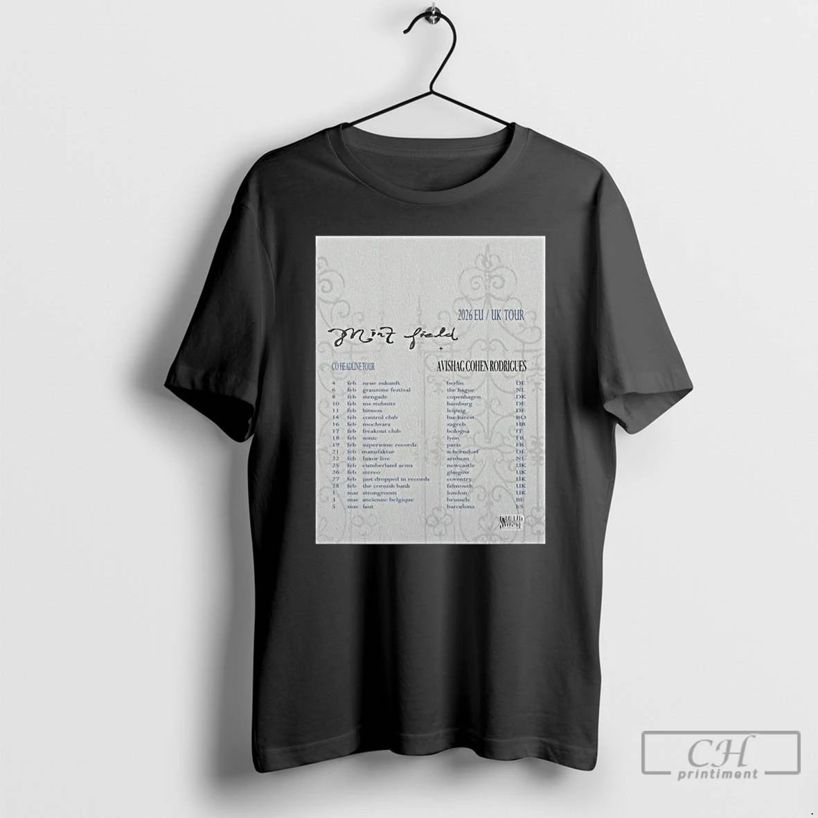 Premium Mint Field Eu Uk Tour 2026 T-Shirts, Hoodie, Sweatshirt | ZylaModa.com