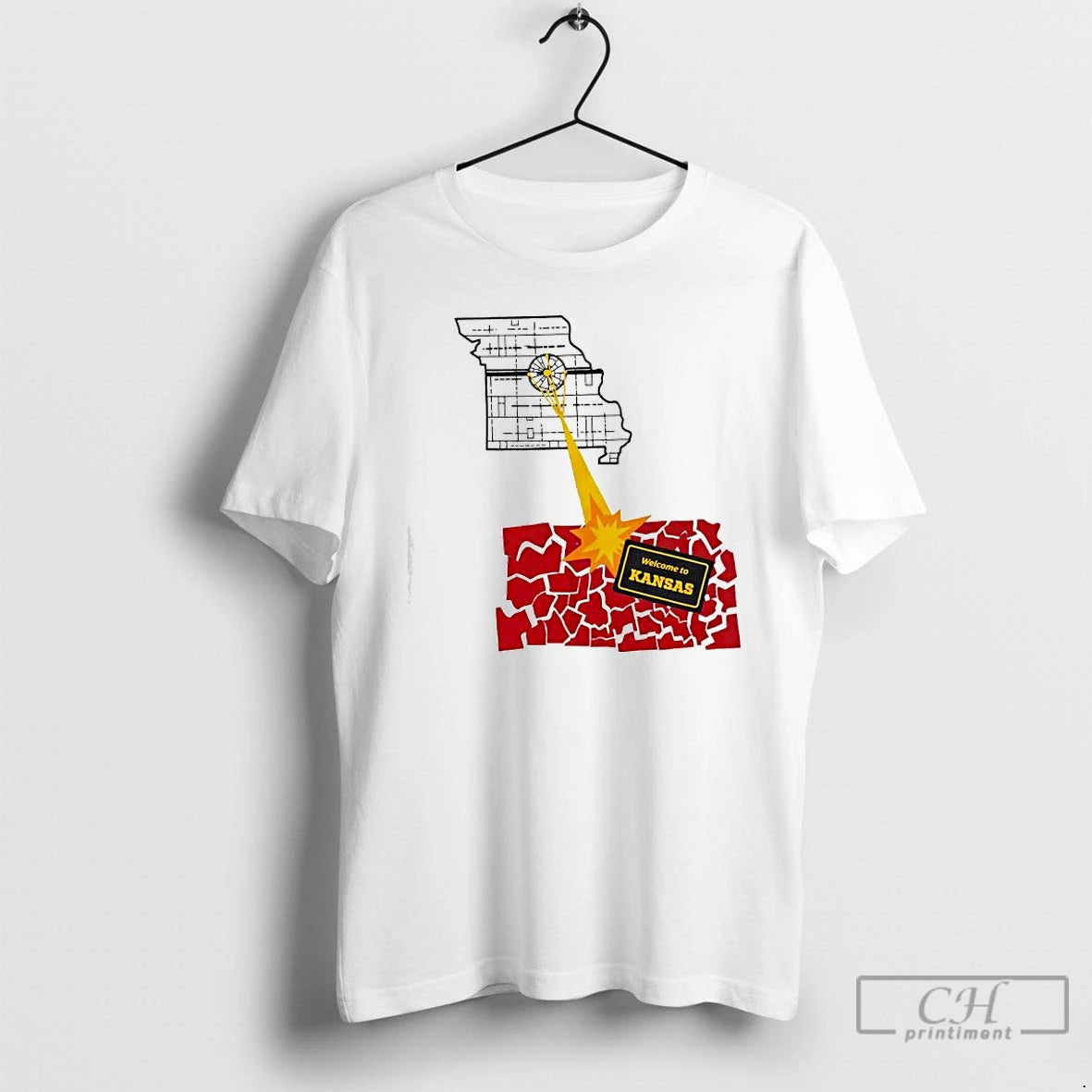 Premium Missouri Border Blast Welcome To Kansas T-Shirts, Hoodie, Sweatshirt | ZylaModa.com