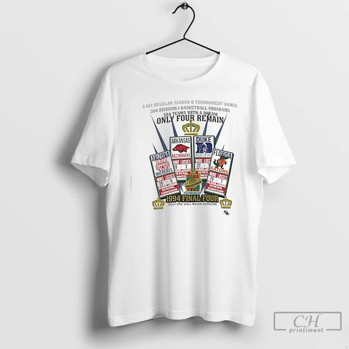 Premium Ncaa Final Four Only Four Remain 1994 T-Shirts, Hoodie, Sweatshirt | ZylaModa.com