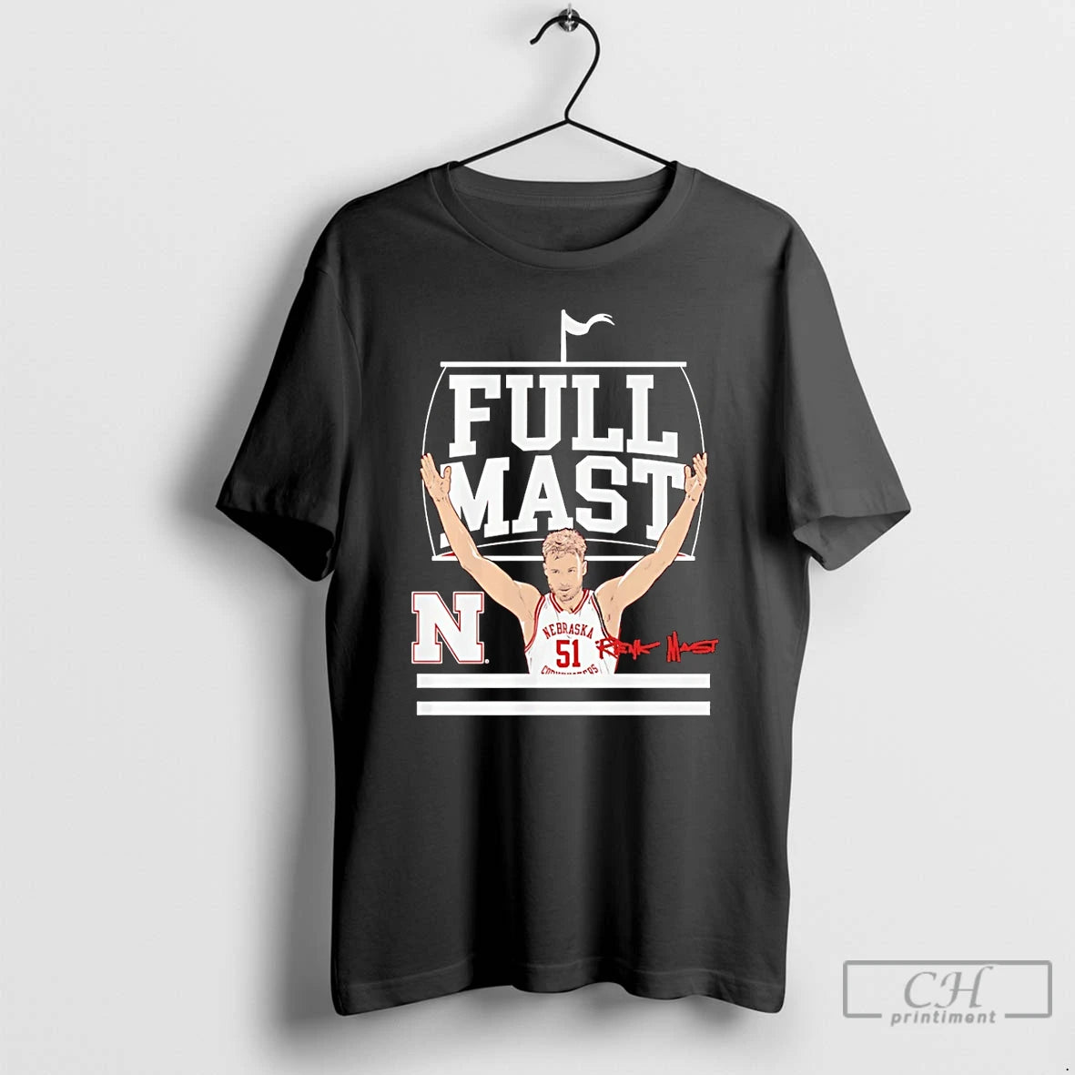 Premium Nebraska Cornhuskers Rienk Mast Full Mast Signature T-Shirts, Hoodie, Sweatshirt | ZylaModa.com