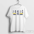 Premium Nikola Jokic 15 Denver Nuggets Player Name And Number T-Shirts, Hoodie, Sweatshirt | ZylaModa.com