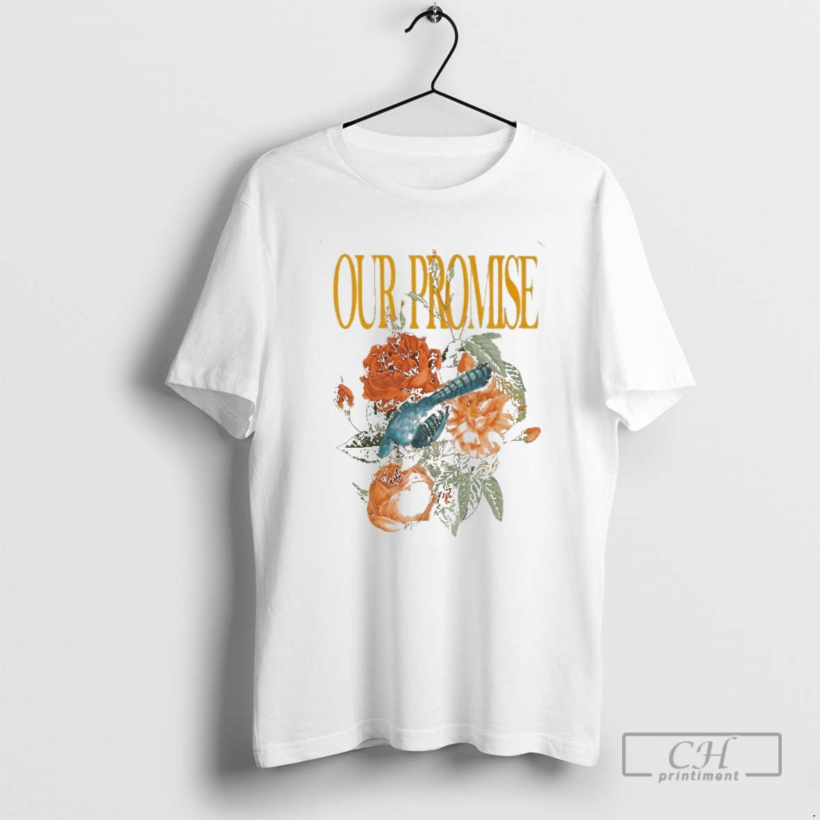 Premium Our Promise Floral Bird Shirt Sweater Hoodie, Sweatshirt | ZylaModa.com