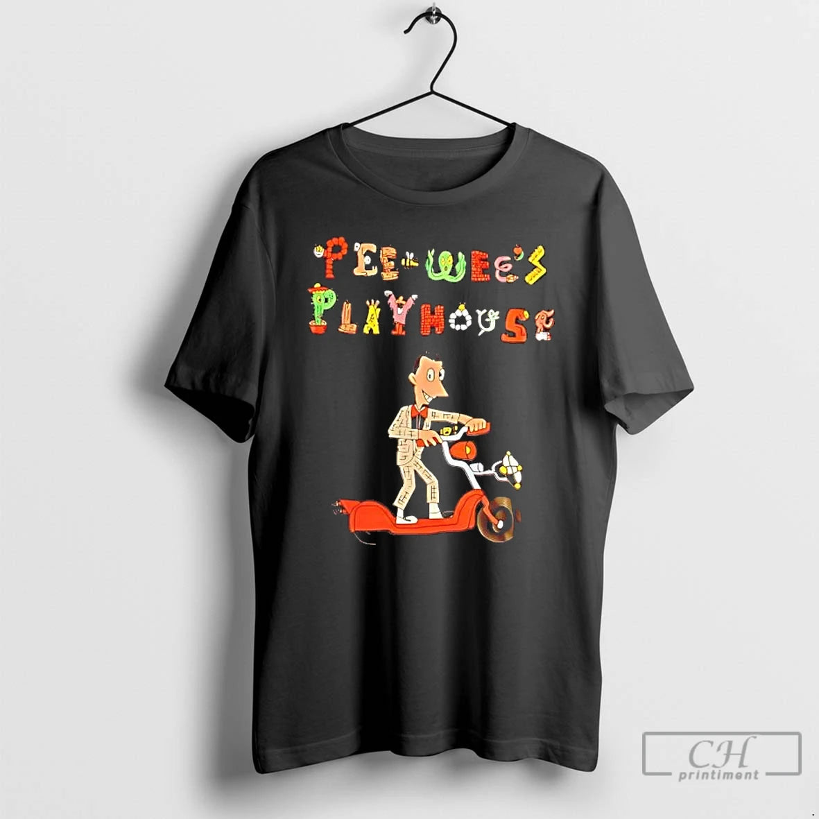 Premium Paul Reubens Caricature Pee Wees Playhouse T-Shirts, Hoodie, Sweatshirt | ZylaModa.com