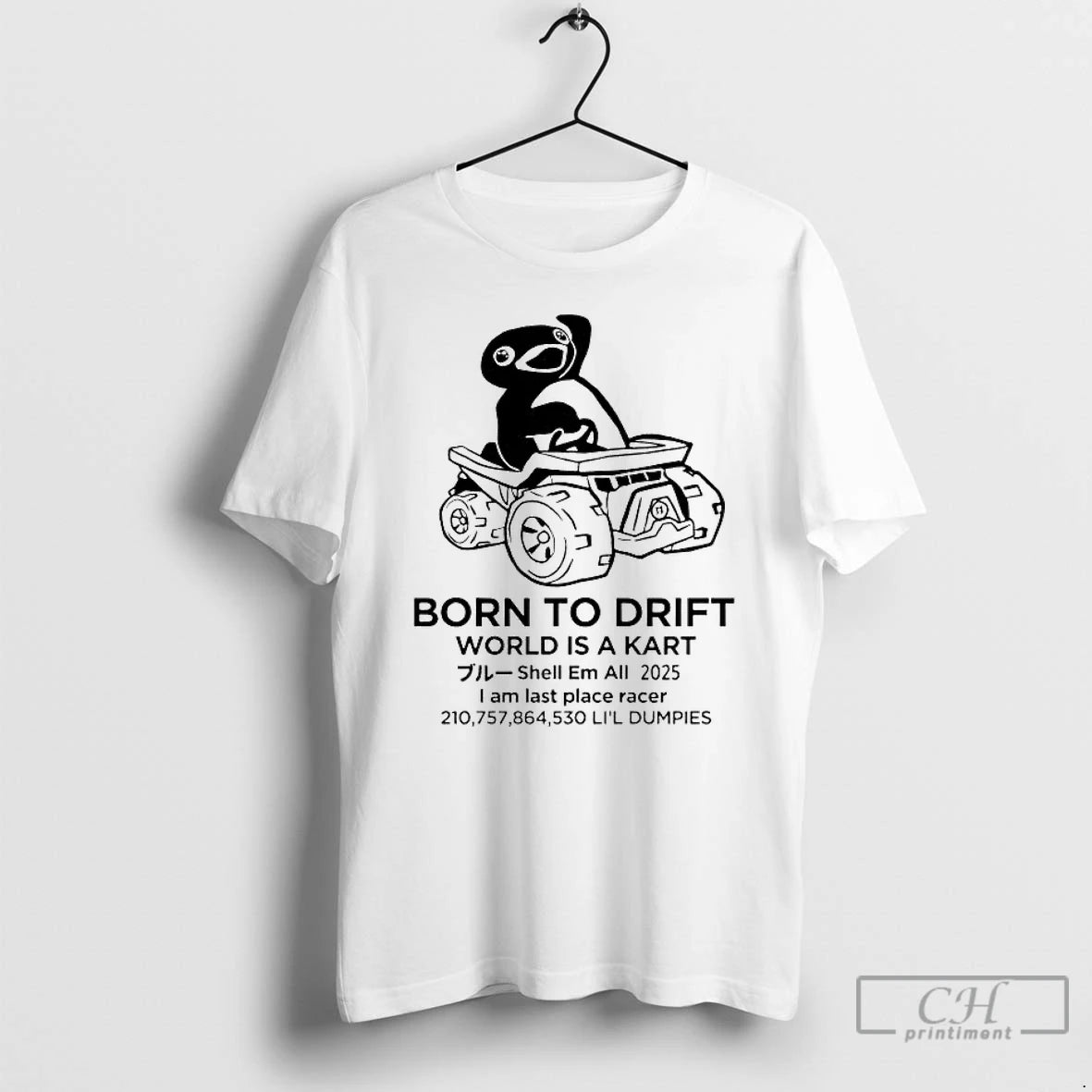 Premium Penguin Born To Drift World Is A Kart T-Shirts, Hoodie, Sweatshirt | ZylaModa.com