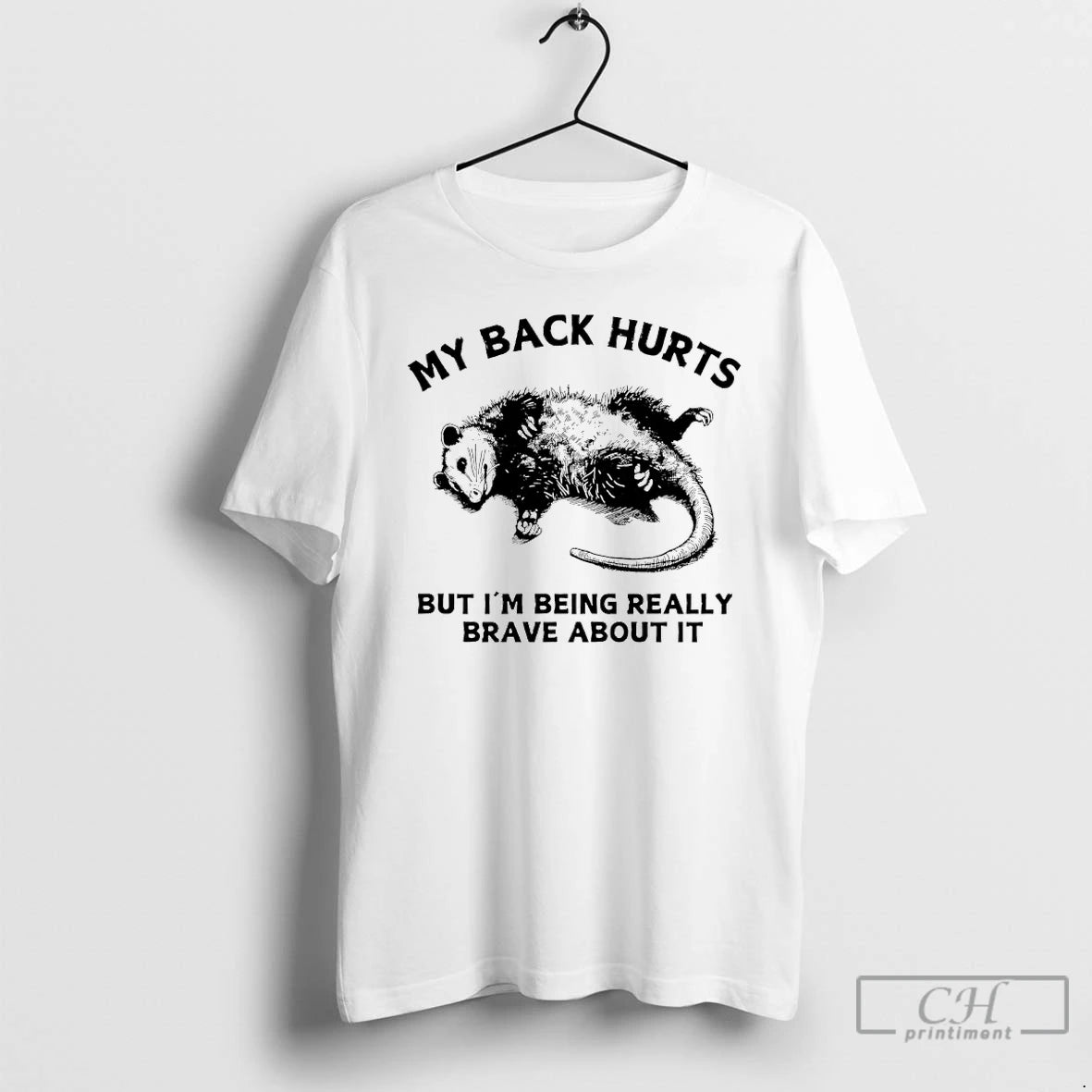 Premium Possum My Back Hurts But Im Being Really Brave About It T Shirts Sweater Hoodie, Sweatshirt | ZylaModa.com