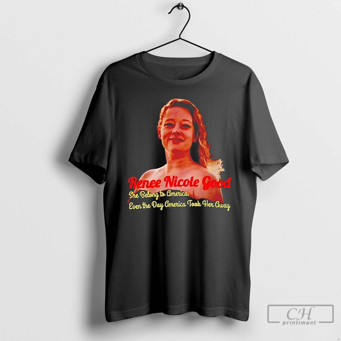 Premium Renee Nicole Good She Belong To America Even The Day T-Shirts, Hoodie, Sweatshirt | ZylaModa.com