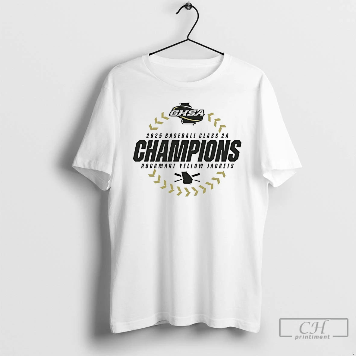 Premium Rockmart Yellow Jackets 2025 Ghsaa Baseball 2a State Champions T-Shirts, Hoodie, Sweatshirt | ZylaModa.com