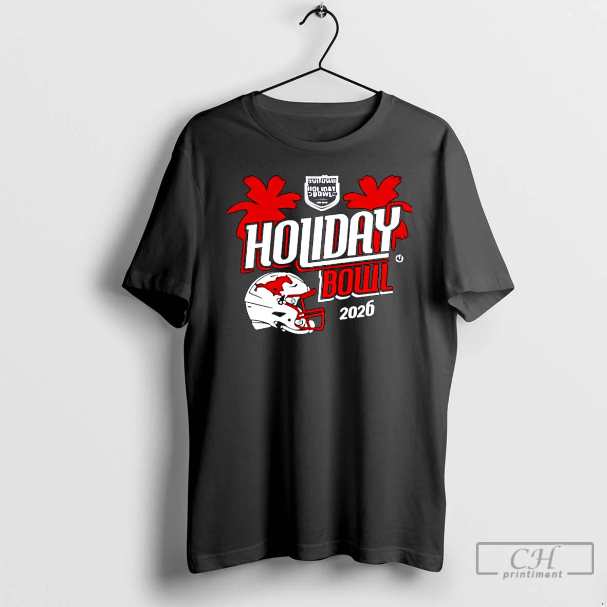 Premium Smu Mustangs 2025 Holiday Bowl Helmet Christmas T-Shirts, Hoodie, Sweatshirt | ZylaModa.com