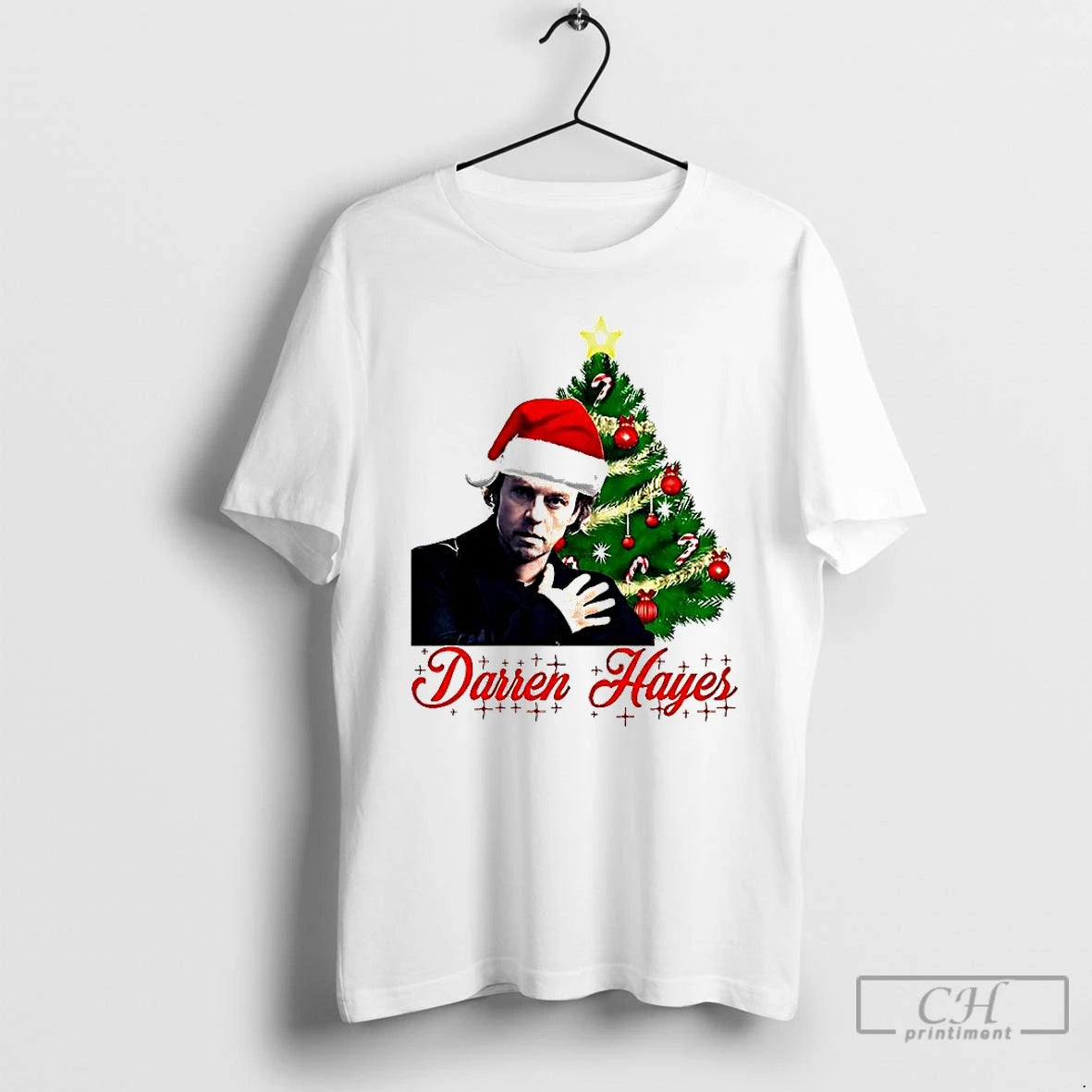 Premium Santa Darren Hayes Christmas Tree T-Shirts, Hoodie, Sweatshirt | ZylaModa.com