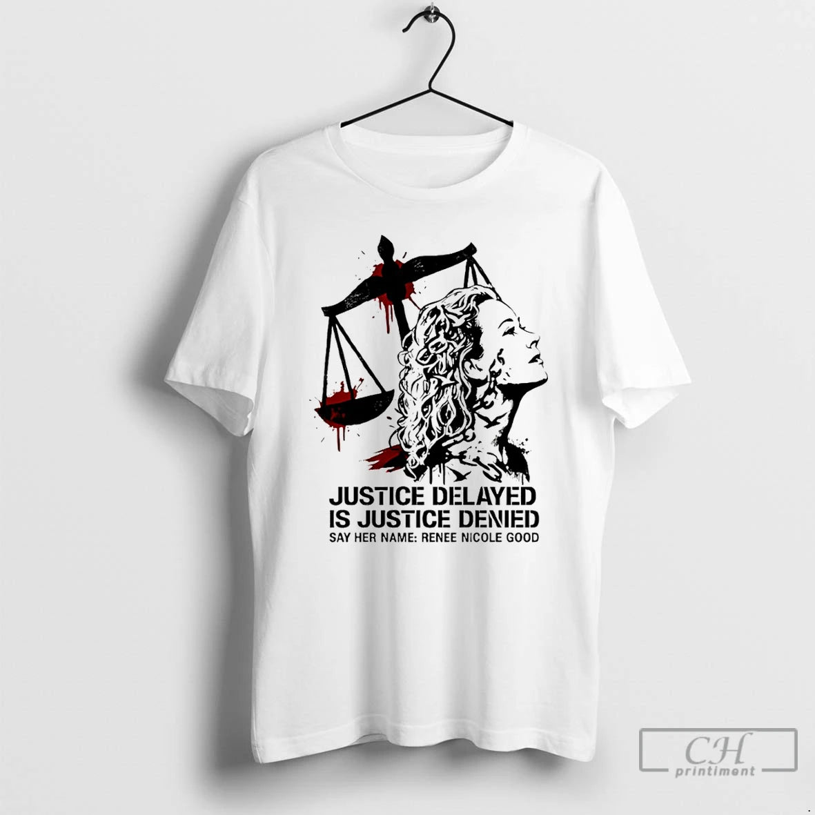 Premium Say Her Name Renee Nicole Good Justice Delayed Is Justice Denied T Shirts Sweater Hoodie, Sweatshirt | ZylaModa.com