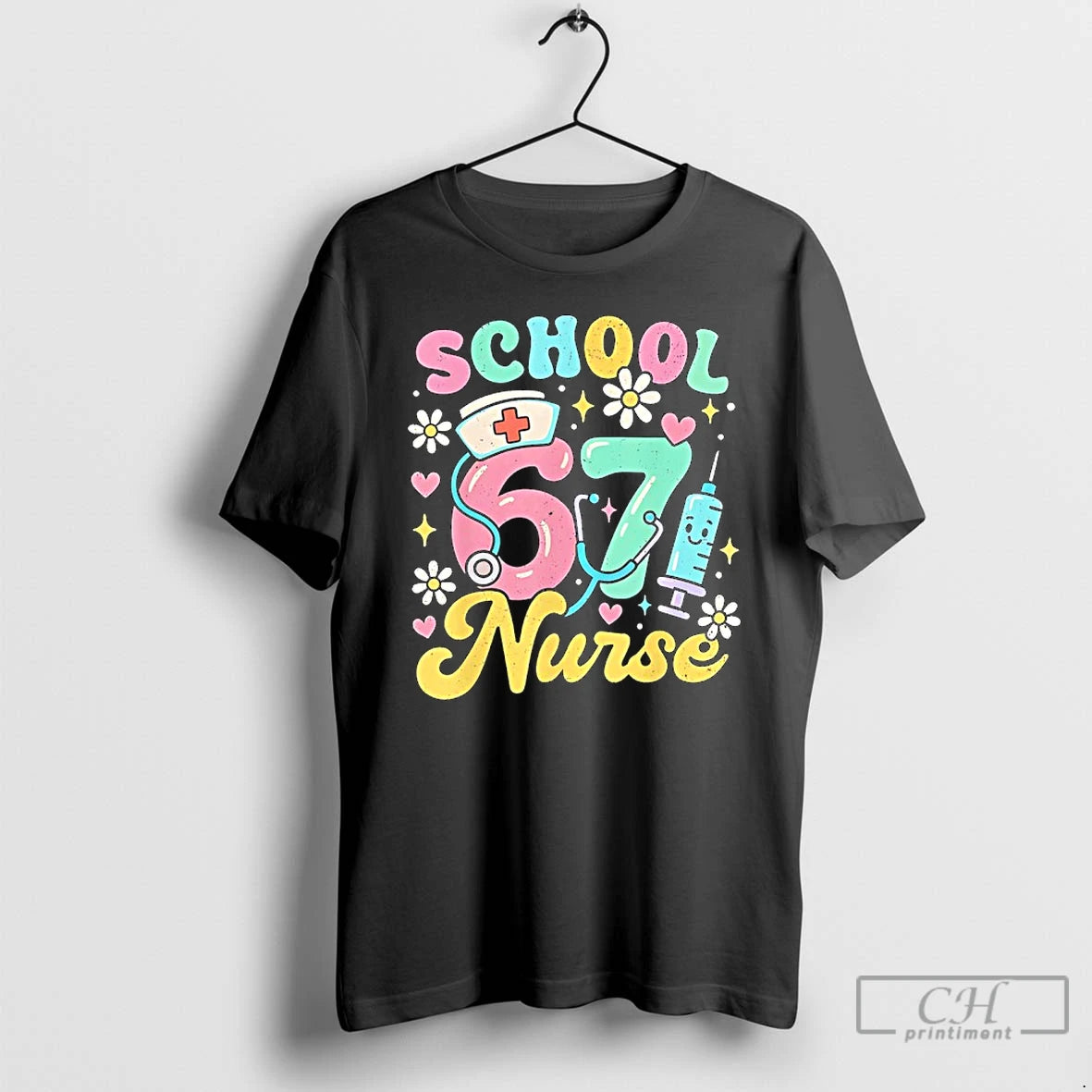 Premium School Nurse 67 Cute Medical Retro T-Shirts, Hoodie, Sweatshirt | ZylaModa.com