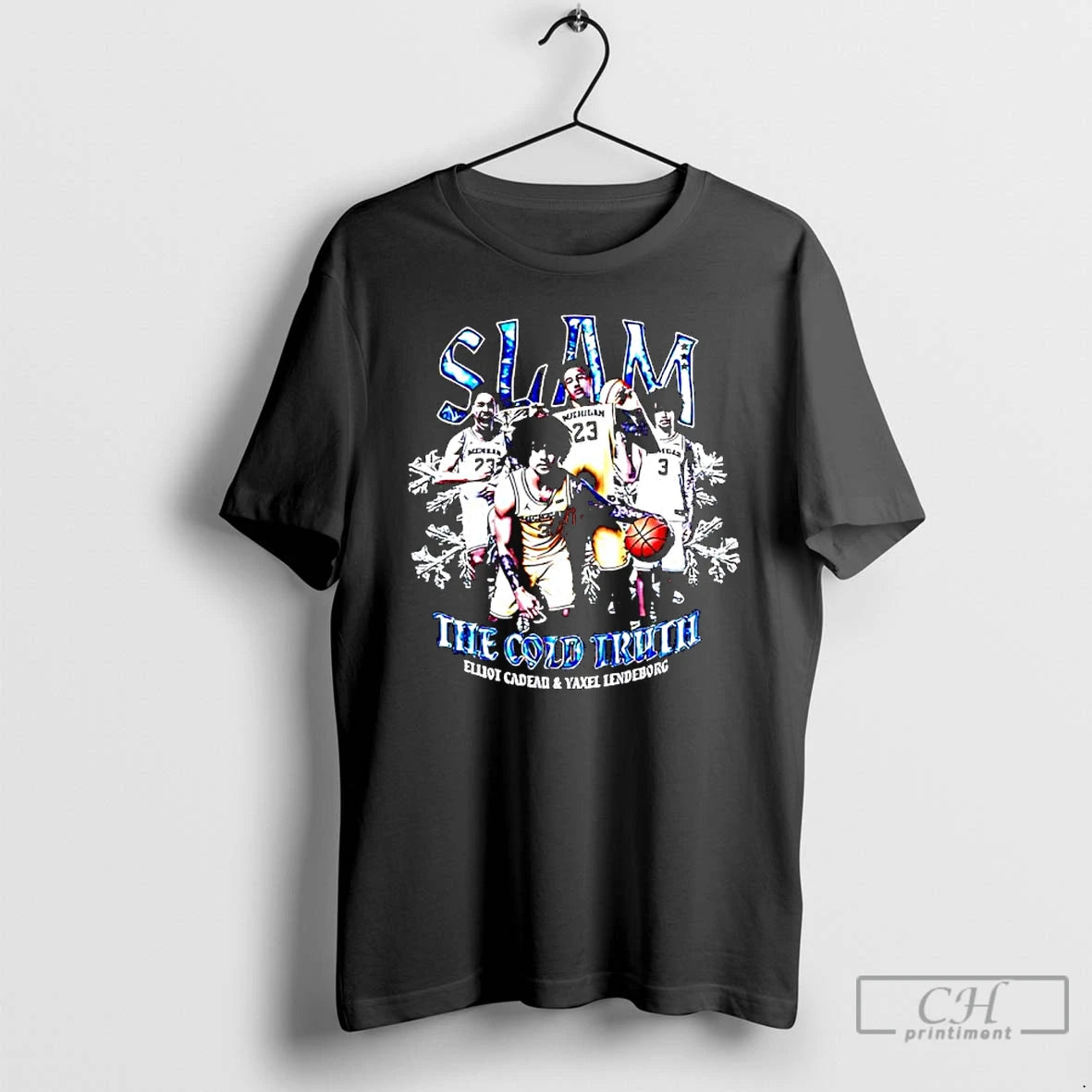Premium Slam The Cold Truth Elliot Cadeau Yaxel Lendeborg Michigan Jersey T-Shirts, Hoodie, Sweatshirt | ZylaModa.com