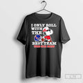 Premium Snoppy I Only Roll With The Best Team The Ole Miss T Shirts Sweater Hoodie, Sweatshirt | ZylaModa.com