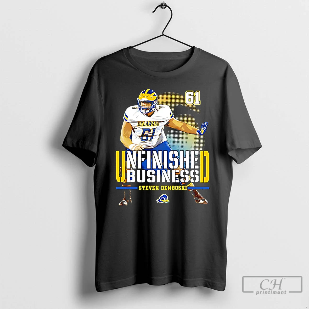 Premium Steven Demboski Delaware Football Ncaa Unfinished Business T-Shirts, Hoodie, Sweatshirt | ZylaModa.com