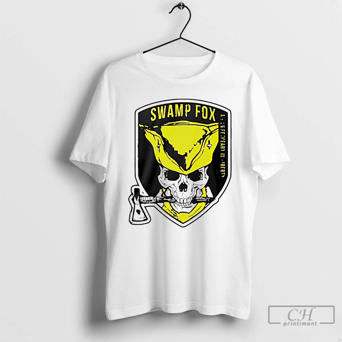 Premium Swamp Fox Patch My Sweetheart Is Liberty Skull T-Shirts, Hoodie, Sweatshirt | ZylaModa.com