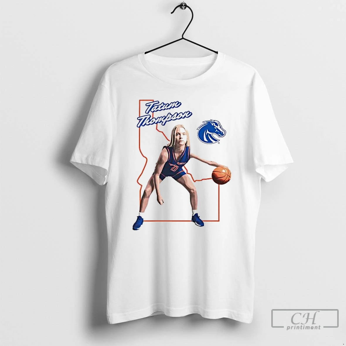 Premium Tatum Thompson Illustrated Hometown Boise State Basketball T-Shirts, Hoodie, Sweatshirt | ZylaModa.com