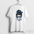 Premium Tennessee Titans Girl Messy Bun Glasses T-Shirts, Hoodie, Sweatshirt | ZylaModa.com