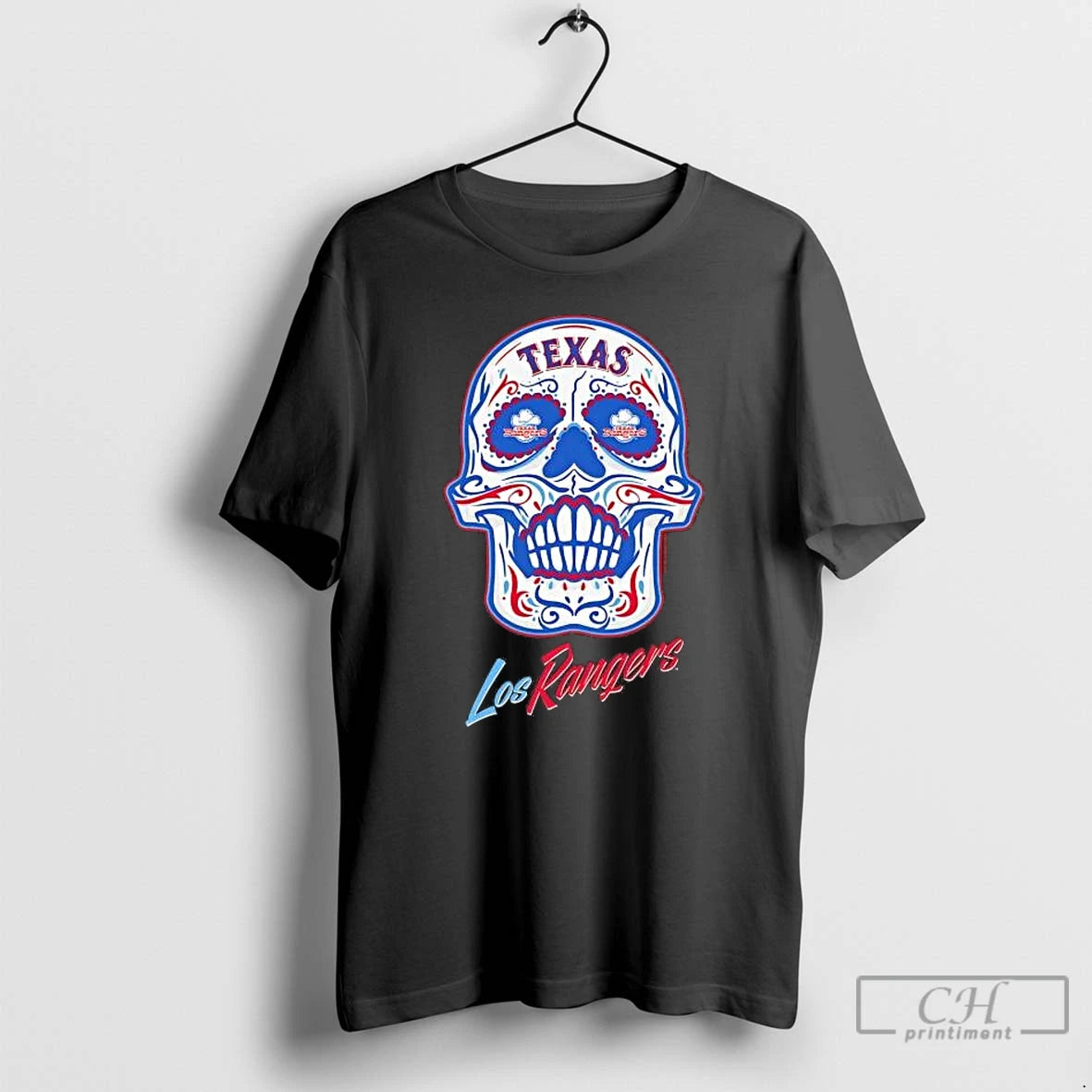 Premium Texas Rangers Sugar Skull Los Rangers T-Shirts, Hoodie, Sweatshirt | ZylaModa.com