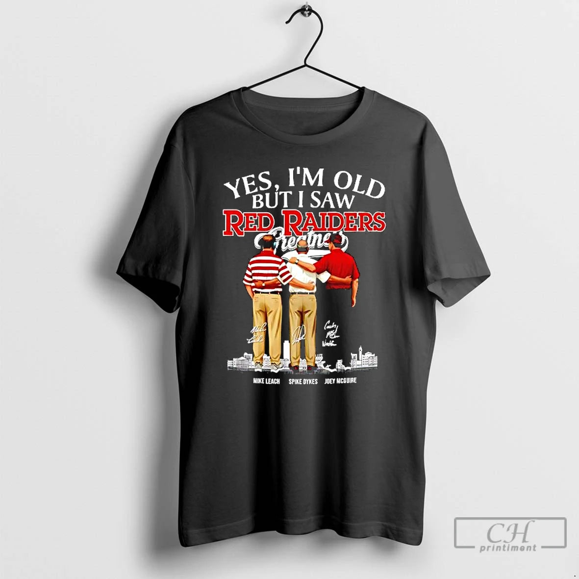 Premium Texas Tech Red Raiders Coaches Yes Im Old But I Saw Greatness Signatures T-Shirts, Hoodie, Sweatshirt | ZylaModa.com