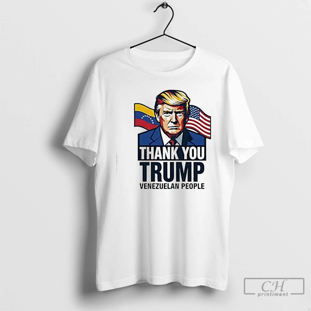 Premium Thank You Trump Venezuelan People Graphic T-Shirts, Hoodie, Sweatshirt | ZylaModa.com