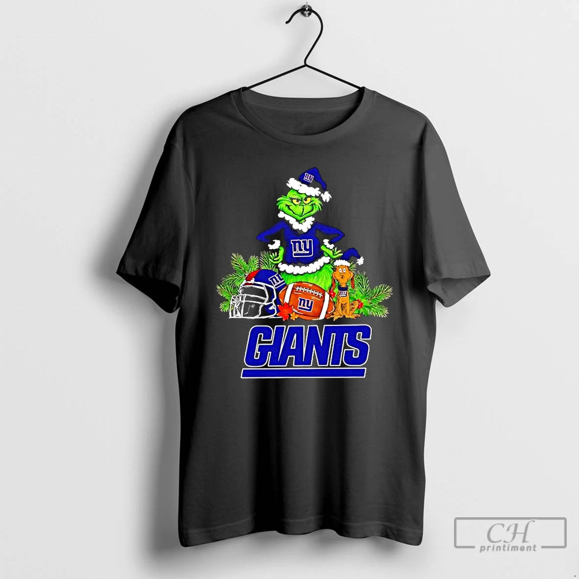 Premium The Grinch And Max New York Giants Christmas Helmet Items T-Shirts, Hoodie, Sweatshirt | ZylaModa.com