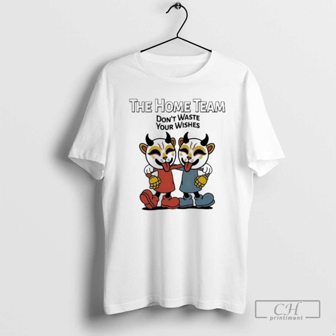 Premium The Home Team Dont Waste Your Wishes Cuphead Shirt Sweater Hoodie, Sweatshirt | ZylaModa.com