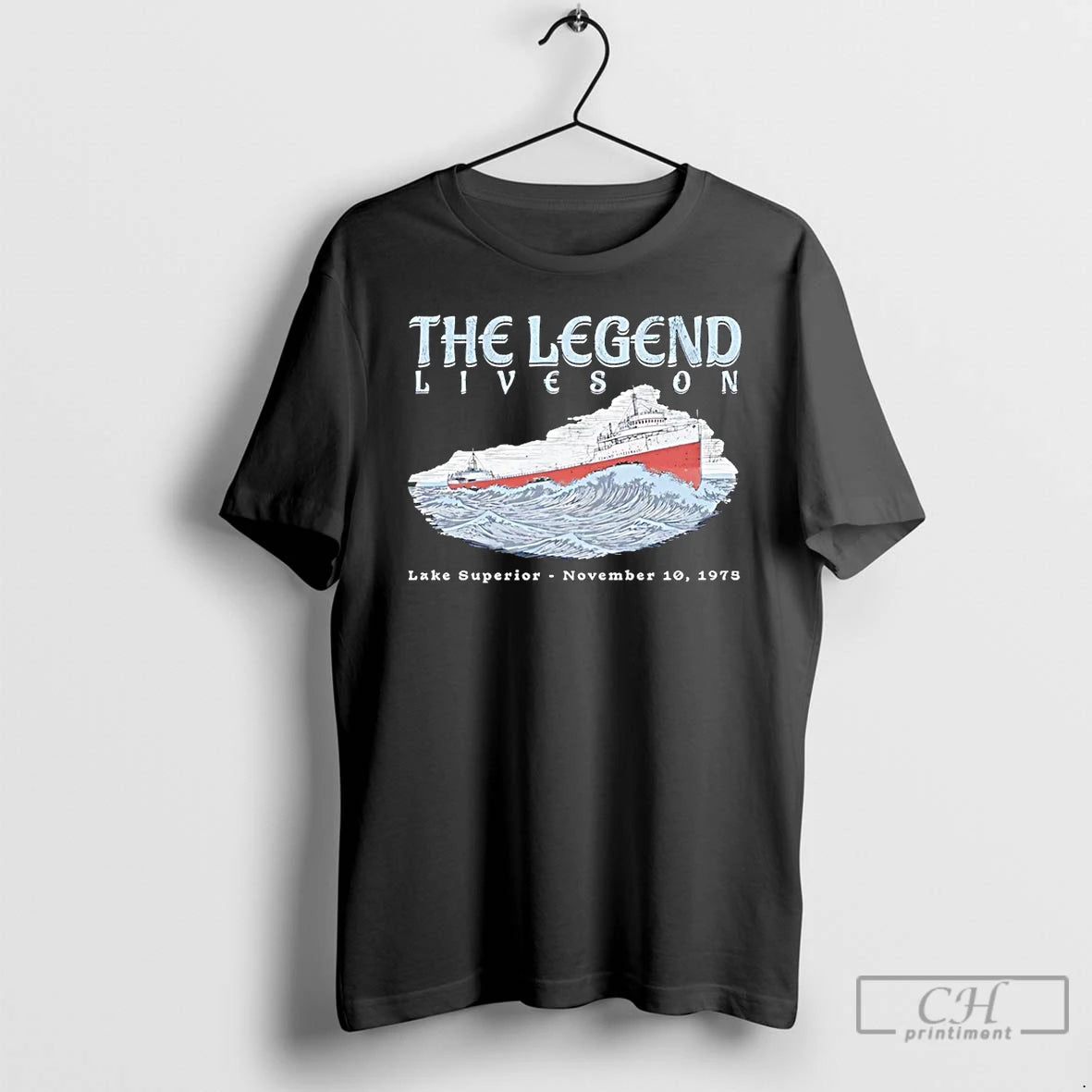 Premium The Legend Lives On Edmund Fitzgerald T-Shirts, Hoodie, Sweatshirt | ZylaModa.com