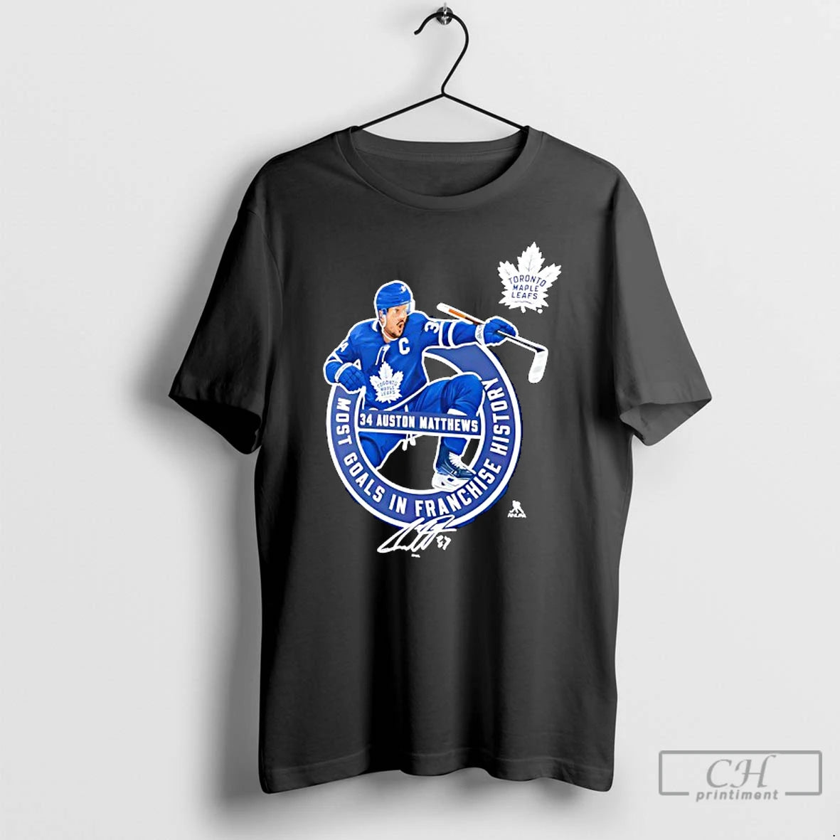 Premium Toronto Maple Leafs Auston Matthews Most Goals In Franchise History T-Shirts, Hoodie, Sweatshirt | ZylaModa.com
