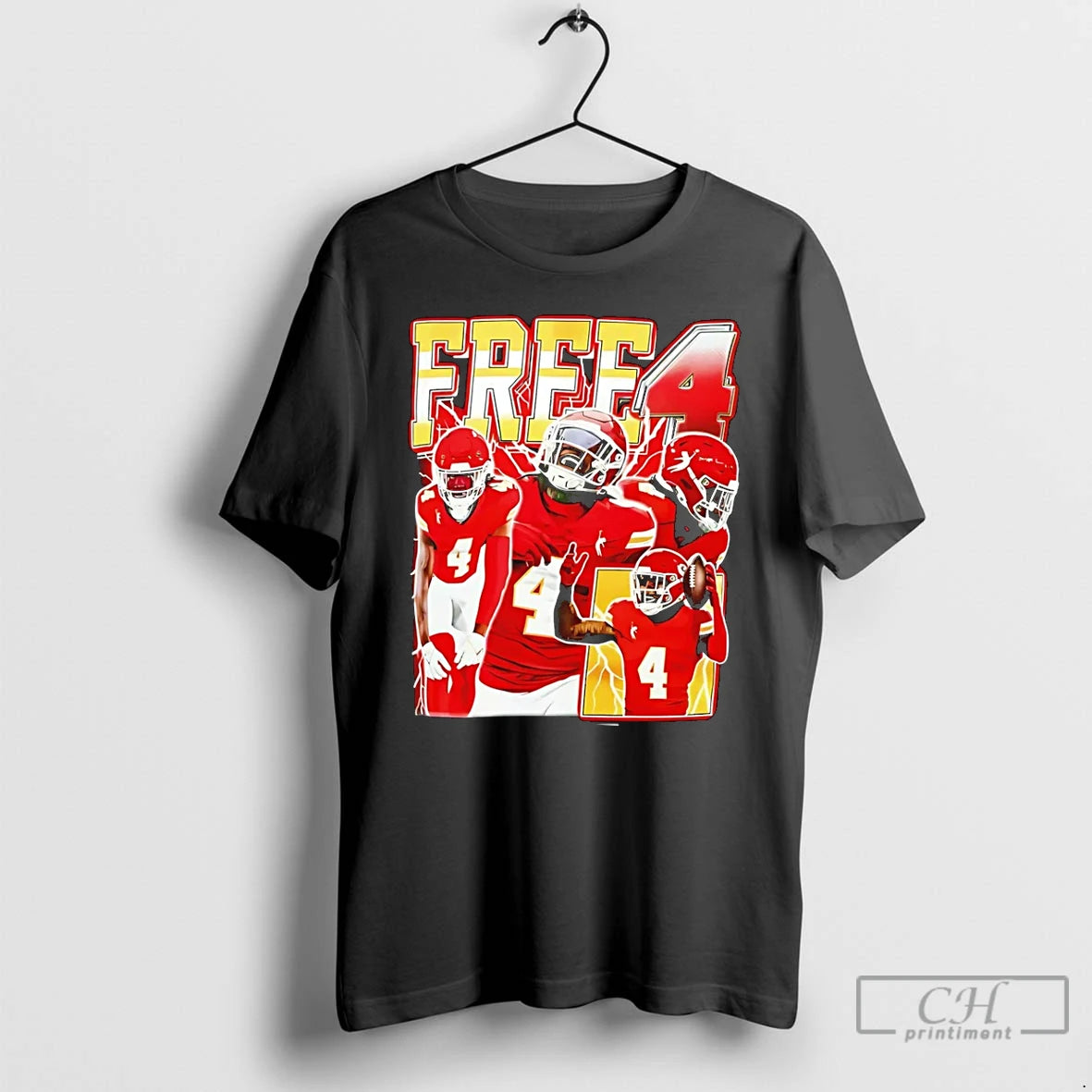 Premium Travis Kelce Tyquan Thornton Rashee Rice Free 4 T-Shirts, Hoodie, Sweatshirt | ZylaModa.com