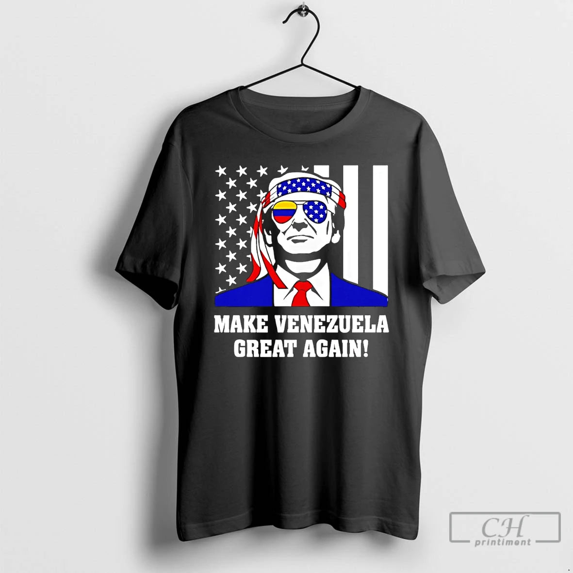 Premium Trump Make Venezuela Great Again Usa Flag T-Shirts, Hoodie, Sweatshirt | ZylaModa.com