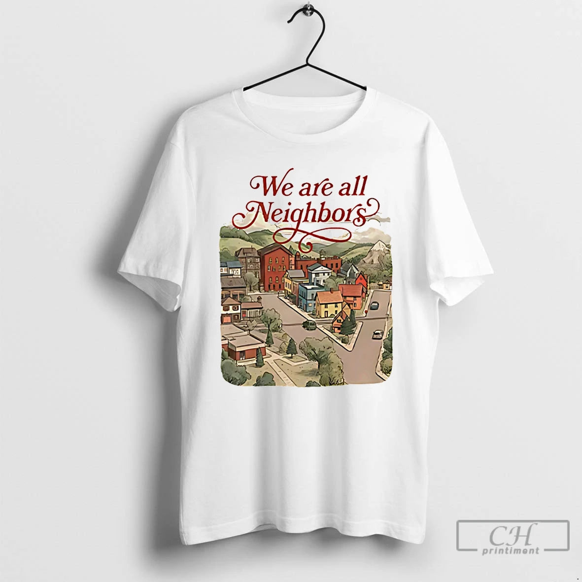 Premium We Are All Neighbors Anti Ice T-Shirts, Hoodie, Sweatshirt | ZylaModa.com