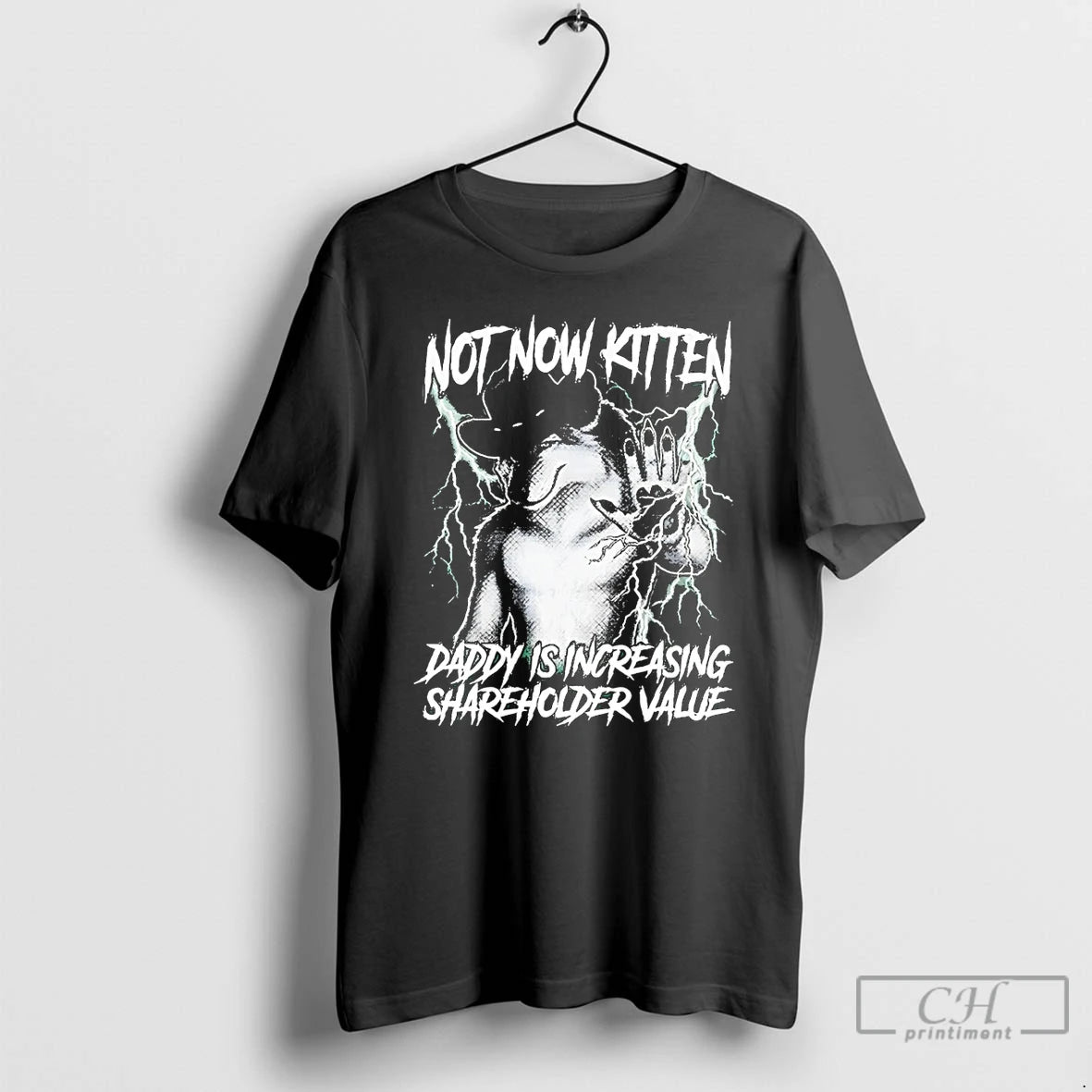 Premium Werewolf Not Now Kitten Daddy Is Increasing Shareholder Value T-Shirts, Hoodie, Sweatshirt | ZylaModa.com