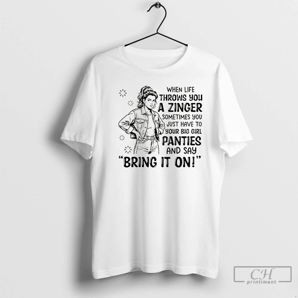 Premium When Life Throws You A Zinger Sometimes You Just Have To Put On Your T-Shirts, Hoodie, Sweatshirt | ZylaModa.com
