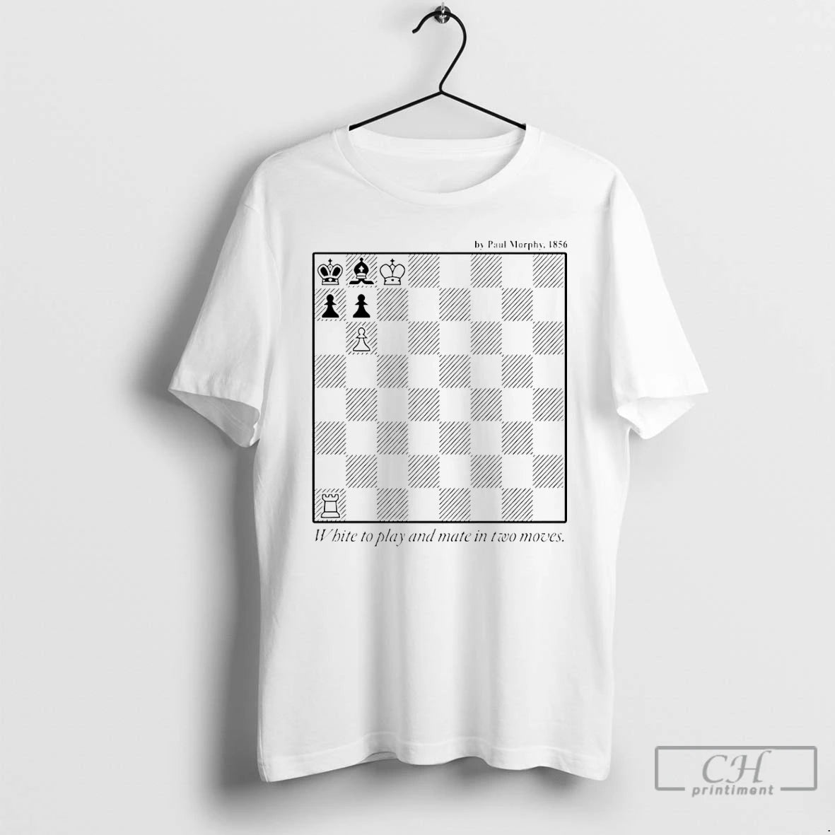 Premium White To Play And Mate In Two Move Chess T-Shirts, Hoodie, Sweatshirt | ZylaModa.com