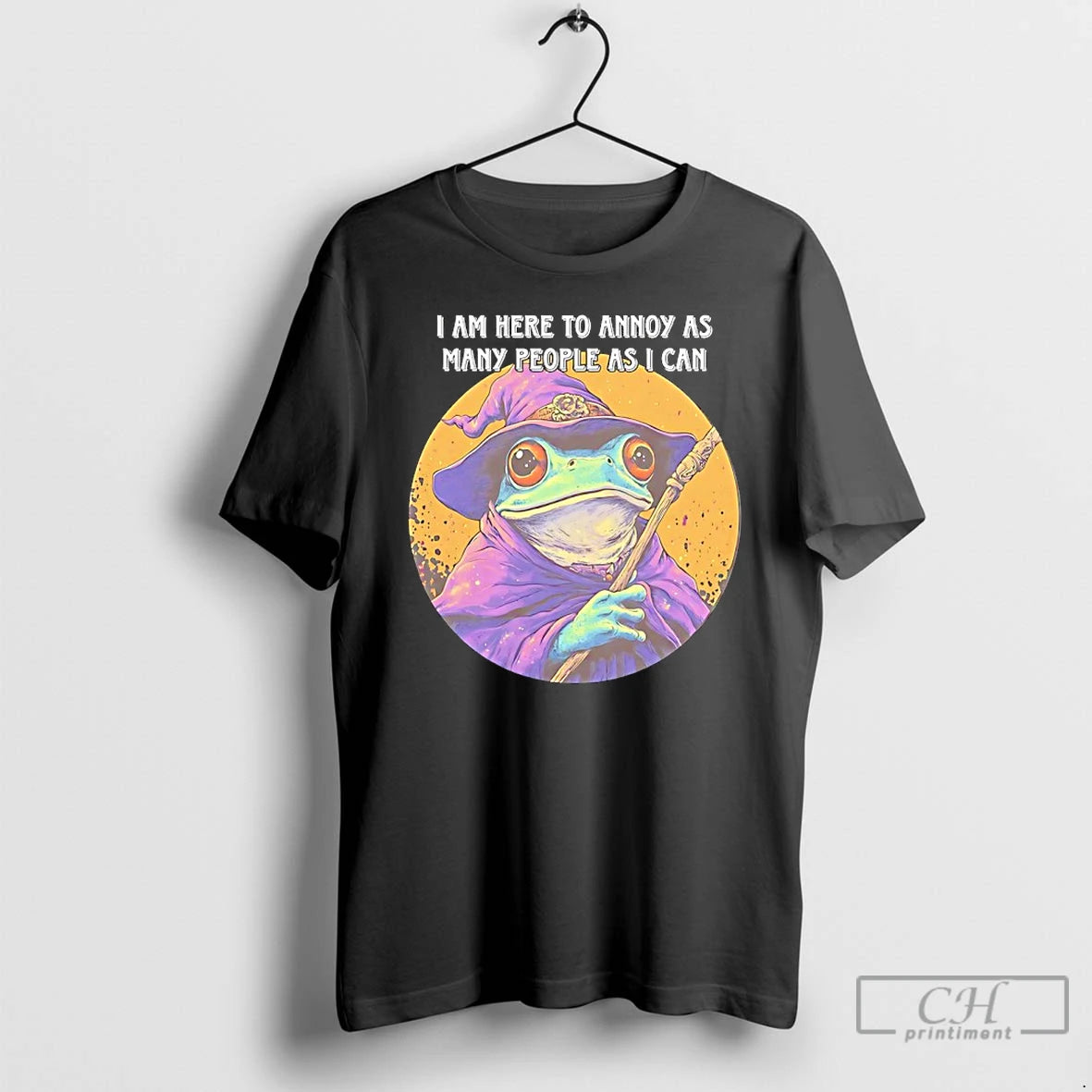 Premium Wizard Frog I Am Here To Annoy As Many People As I Can T-Shirts, Hoodie, Sweatshirt | ZylaModa.com