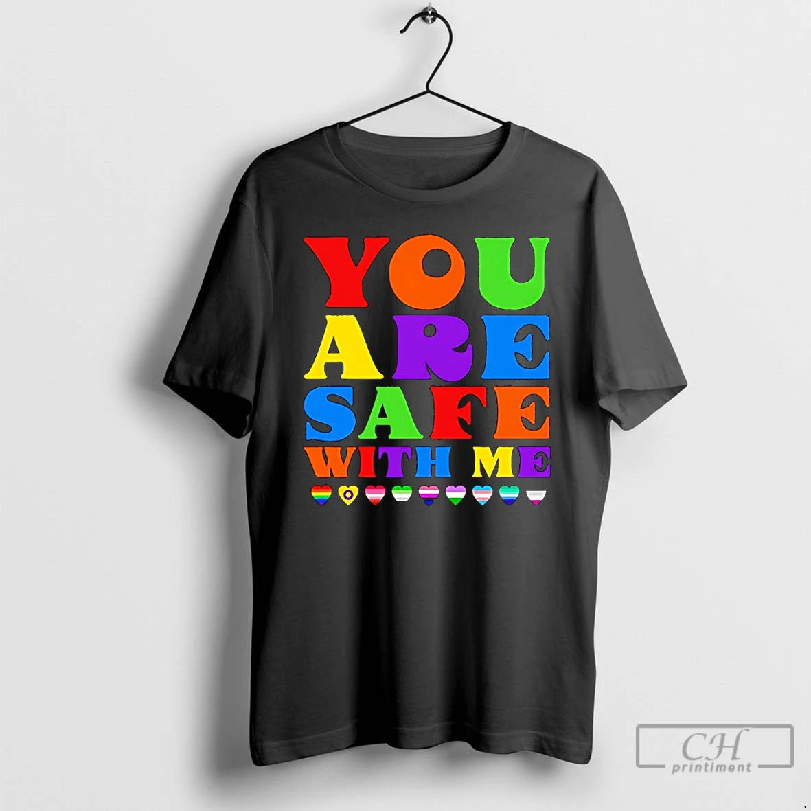 Premium You Are Safe With Me Full Color T-Shirts, Hoodie, Sweatshirt | ZylaModa.com