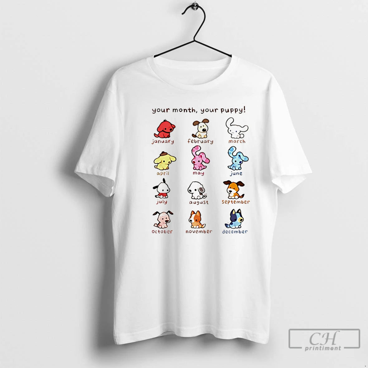 Premium Your Month Your Puppy Christmas Zodiac Puppy Christmas T-Shirts, Hoodie, Sweatshirt | ZylaModa.com