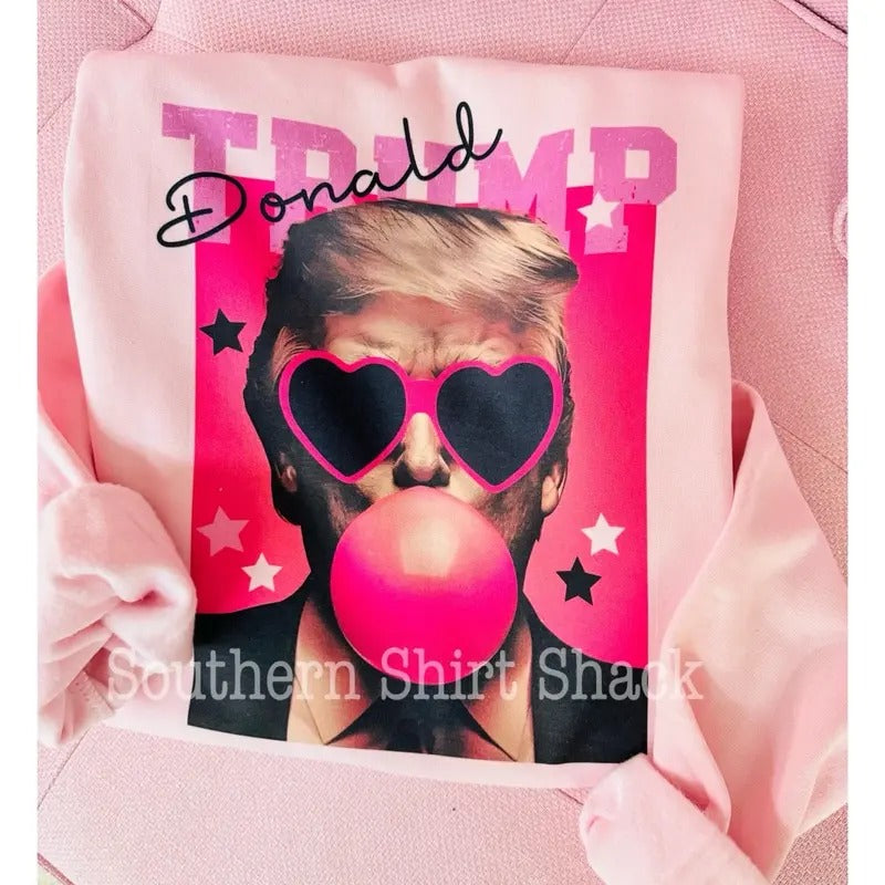 Preppy Trump Sweatshirt | Trump Bubblegum Sweatshirt T-Shirts, Hoodie | ZylaModa.com