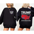 President Trump 45 47 Sweatshirt, More Coverage Than Verizon Sweatshirt, Trump Won, Landslide, Soft Style Sweatshirt...
