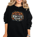 Pretty Bit$ching Graphic Tee, Sweatshirt & Hoodie | Blaze of Fire Graphic Casual Goth T-Shirt | Edgy Rock & Roll...