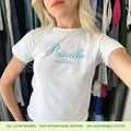 Priscilla Movie T-Shirt Merch A Film By Sofia Coppola Baby Tee Fit Vintage Hoodie, Sweatshirt | ZylaModa.com