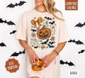 Pumpkin Floral Collage Shirt Comfort Colors, Trendy Halloween Tshirt Hoodie, Sweatshirt | ZylaModa.com