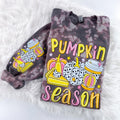 Pumpkin Season Fall Marbled Sweatshirt or Hoodie with sleeve print Comfy Womenswear Tops T-Shirts | ZylaModa.com
