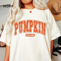 Pumpkin Season Tee, Comfort Color T-shirt, Fall T-shirt Cotton Fabric Oversized Women Tshirt Cotton Fabric Hoodie, Sweatshirt